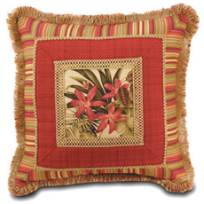 Abalone Border Collage Decorative Pillow