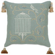 Hand-Painted Bird And Cage