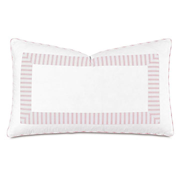 BLASS TICKING DECORATIVE PILLOW IN PETAL