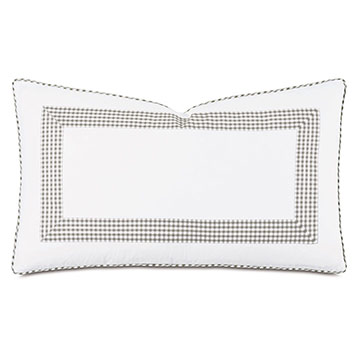 MALAYA GINGHAM DECORATIVE PILLOW IN FAWN