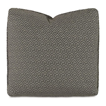 Nigel Greek Key Decorative Pillow in Graphite