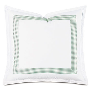 MALAYA GINGHAM EURO SHAM IN LEAF