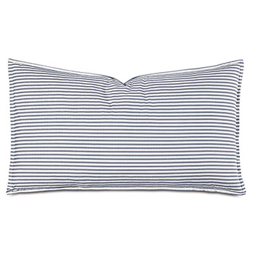 BLASS TICKING KING SHAM IN NAVY