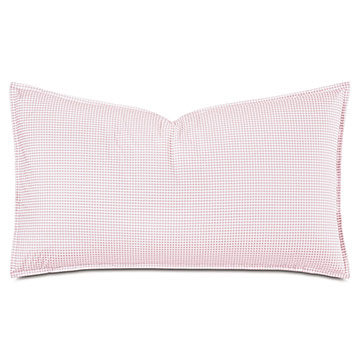 MALAYA GINGHAM KING SHAM IN PETAL