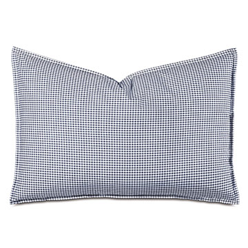 MALAYA GINGHAM QUEEN SHAM IN NAVY