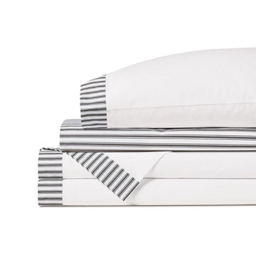 BLASS TICKING SHEET SET IN BLACK