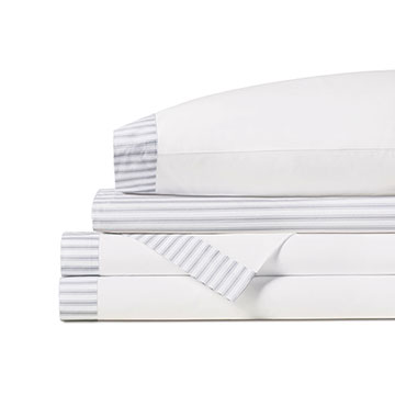 BLASS TICKING SHEET SET IN HAZE