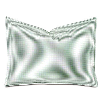 MALAYA GINGHAM STANDARD SHAM IN LEAF