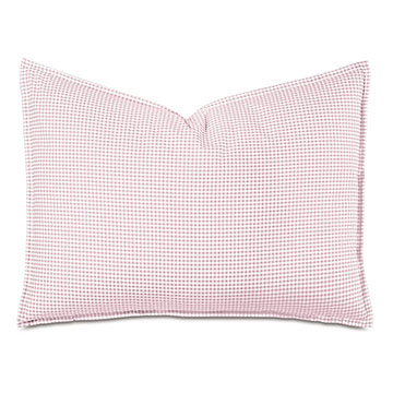 MALAYA GINGHAM STANDARD SHAM IN PETAL