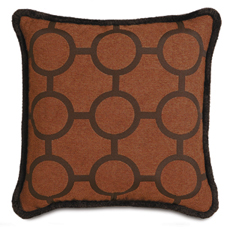 Albers With Brush Fringe Decorative Pillow