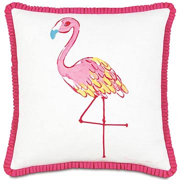 Hand-Painted Flamingo