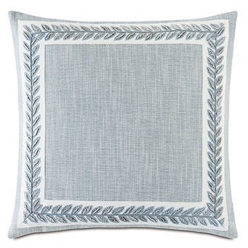 Amberlynn Mitered Leaf Decorative Pillow