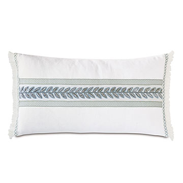 Amberlynn Horizontal Leaf Decorative Pillow