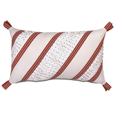 Annika: Gabby Red Ruched Inserts Pillow