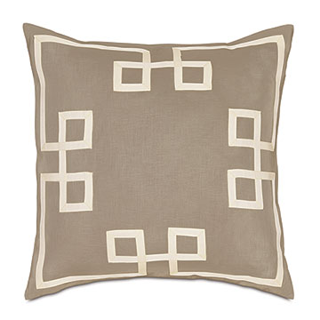 Resort Bisque Fret Accent Pillow