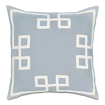 Resort Sky Fret Accent Pillow