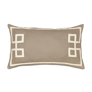 Resort Bisque Fret Accent Pillow