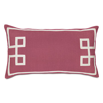 Resort Bloom Fret Accent Pillow