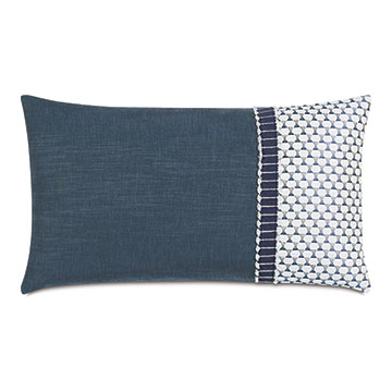 High Tide Embroidered Cuff Decorative Pillow