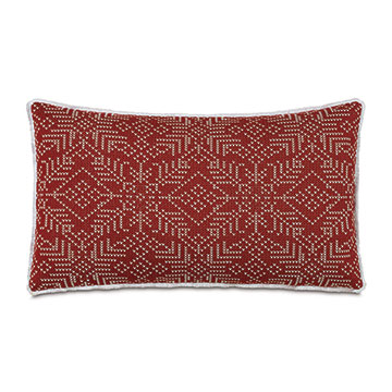 BISHOP OBLONG GEOMETRIC DECORATIVE PILLOW