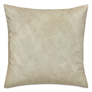 EVELINA FAUX LEATHER DECORATIVE PILLOW