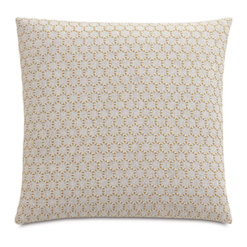 REINHART EMBROIDERED DECORATIVE PILLOW