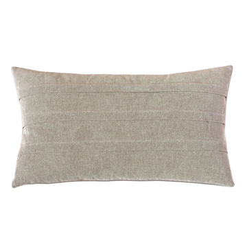 Evangeline Pleated Accent Pillow In Taupe