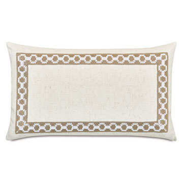 EVELINA MITERED BORDER DECORATIVE PILLOW