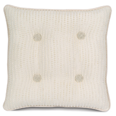Arden: Pathway Frost Tufted Decorative Pillow