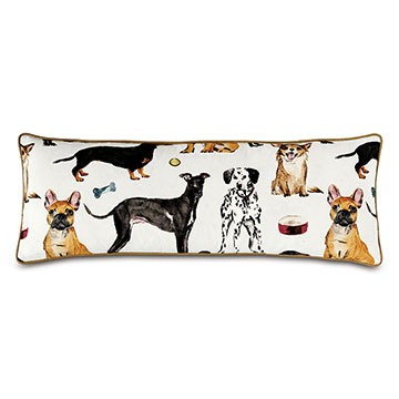 Tompkins Dog Print Decorative Pillow