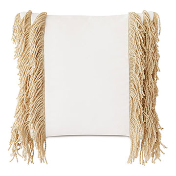 Palermo Fringe Decorative Pillow in Cloud