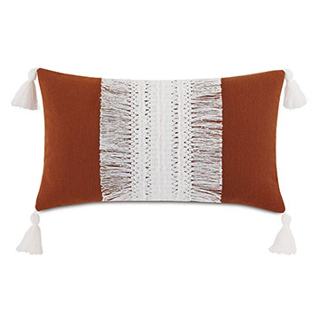 Palermo Tassel Decorative Pillow in Henna