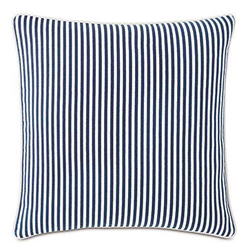 Villa Reversible Decorative Pillow in Navy