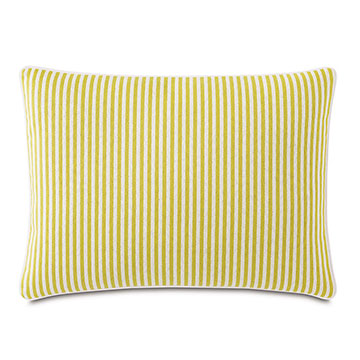 Villa Reversible Decorative Pillow in Lemon