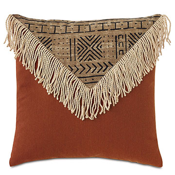 Seydou Color Block Decorative Pillow in Natural