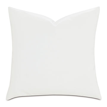 Nevin Vegan Leather Decorative Pillow in Cloud