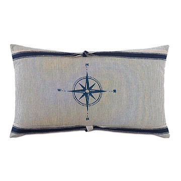 Harbor Blockprinted Decorative Pillow