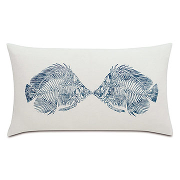 Marine Blockprinted Decorative Pillow