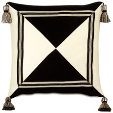 Gaston Black Mitered W/Tassels