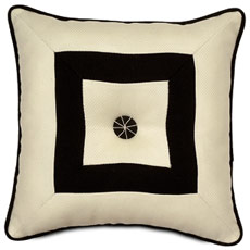 Gaston Black Mitered & Tufted