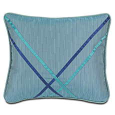 Azzurro: Marsala Ocean With Ribbons Pillow