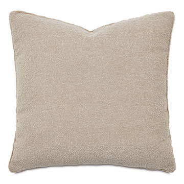 Lobos Boucle Decorative Pillow in Camel