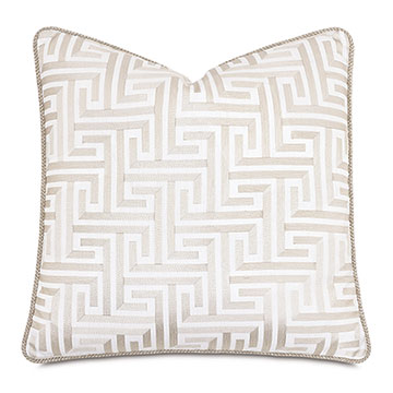 Sussex Greek Key Decorative Pillow