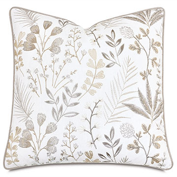 SUSSEX EMBROIDERED DECORATIVE PILLOW