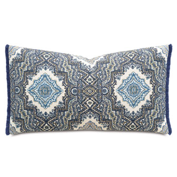 OJAI EMBROIDERED MEDALLION DECORATIVE PILLOW