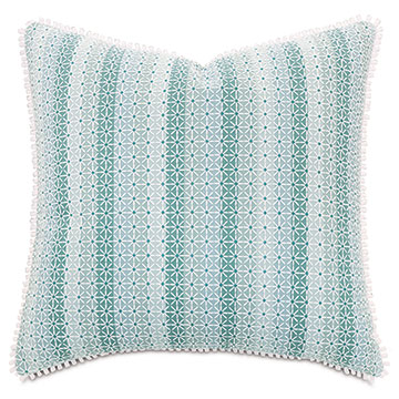 LAGUNA EMBROIDERED DECORATIVE PILLOW