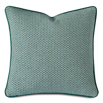 Twin Palms Textured Decorative Pillow