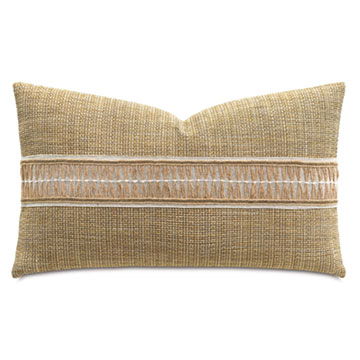 OJAI JUTE BORDER DECORATIVE PILLOW