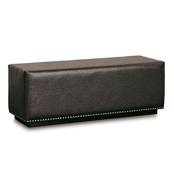LAETITIA FAUX LEATHER BENCH