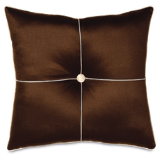 Shantung Chocolate Tufted